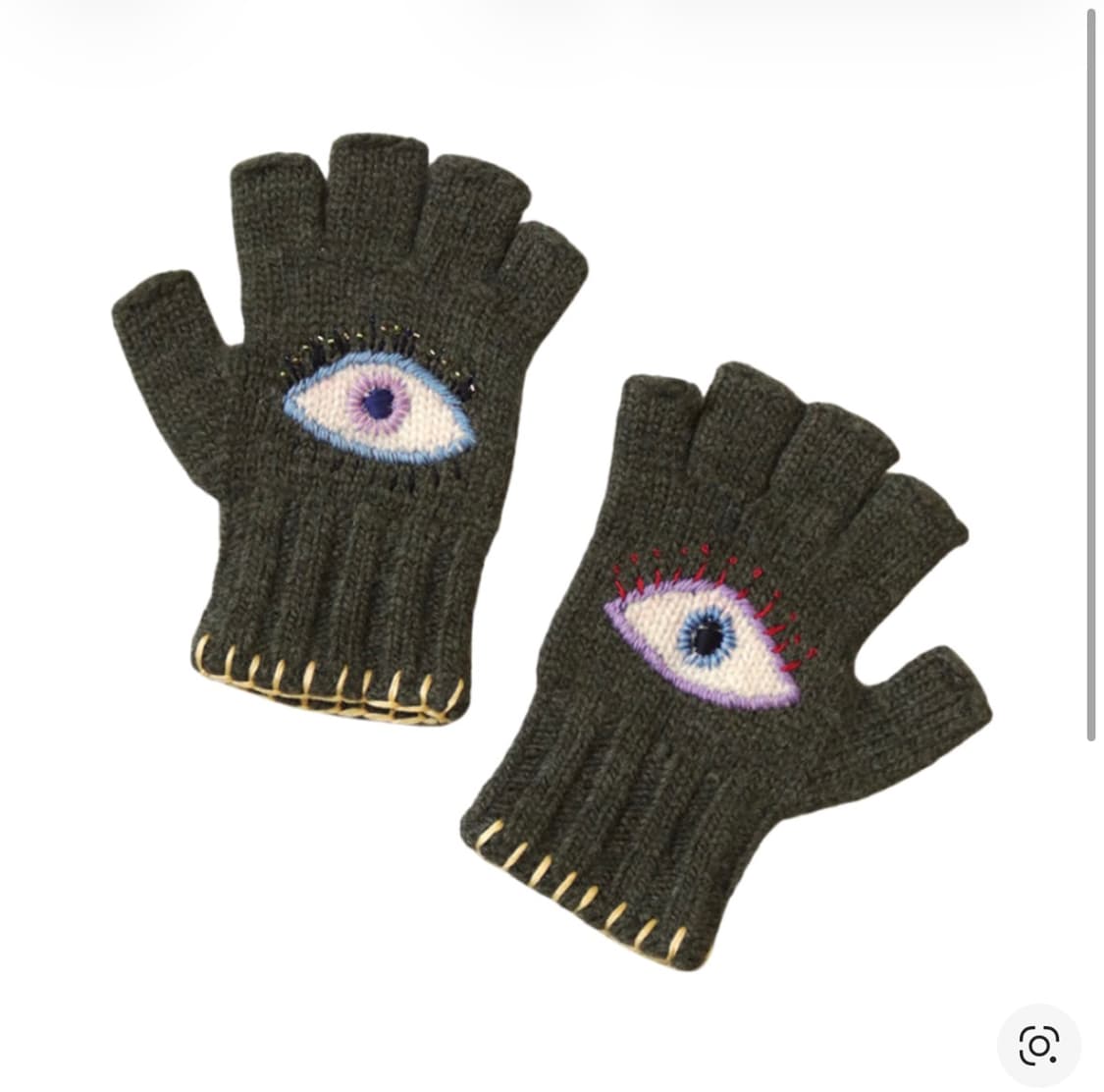 캐피탈 울 포크테일 글러브 스피크이지 자수 카키 상품이미지1