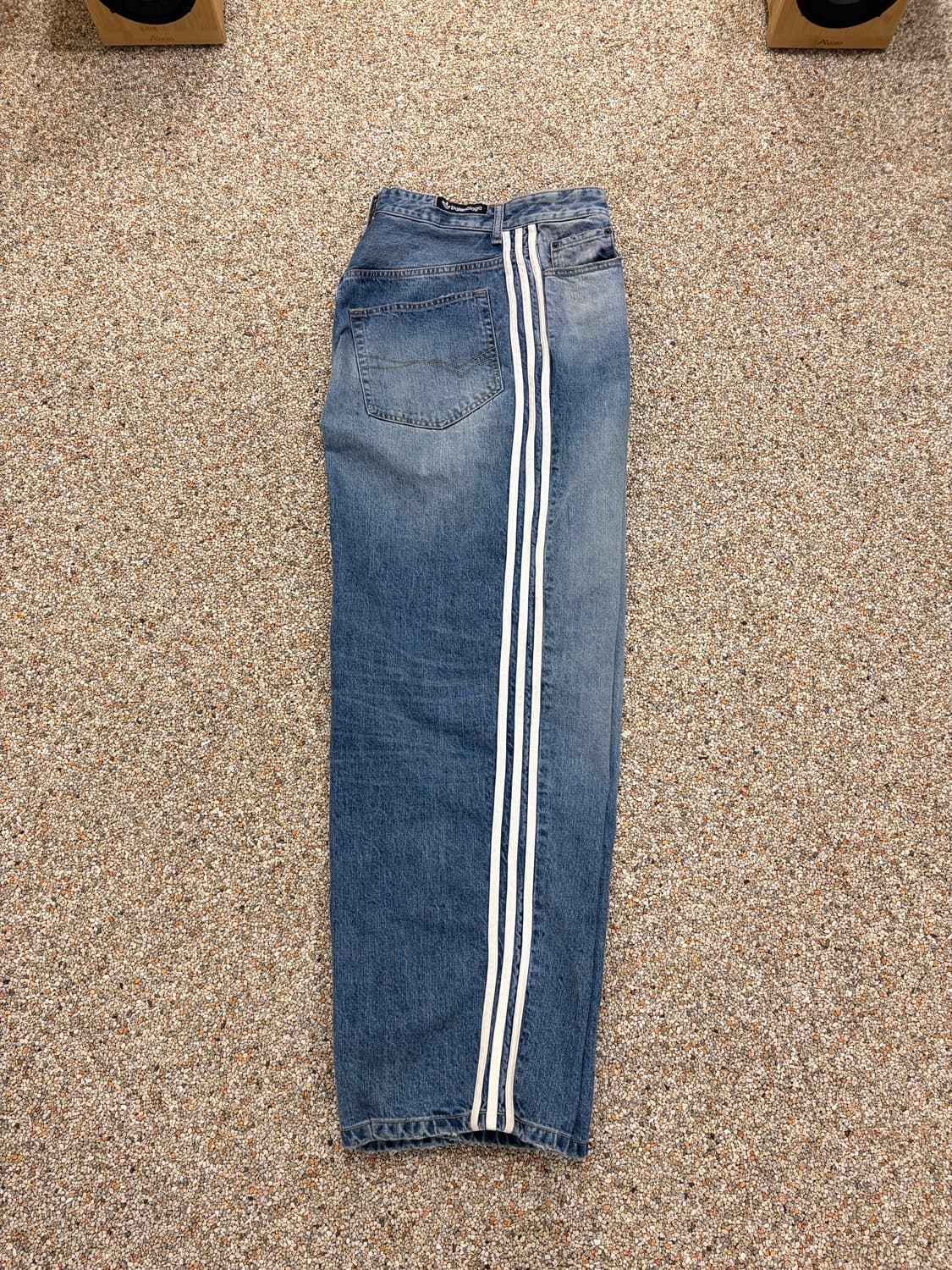 발렌시아가 x 아디다스 라지 배기 트라우저 블루 상품이미지1