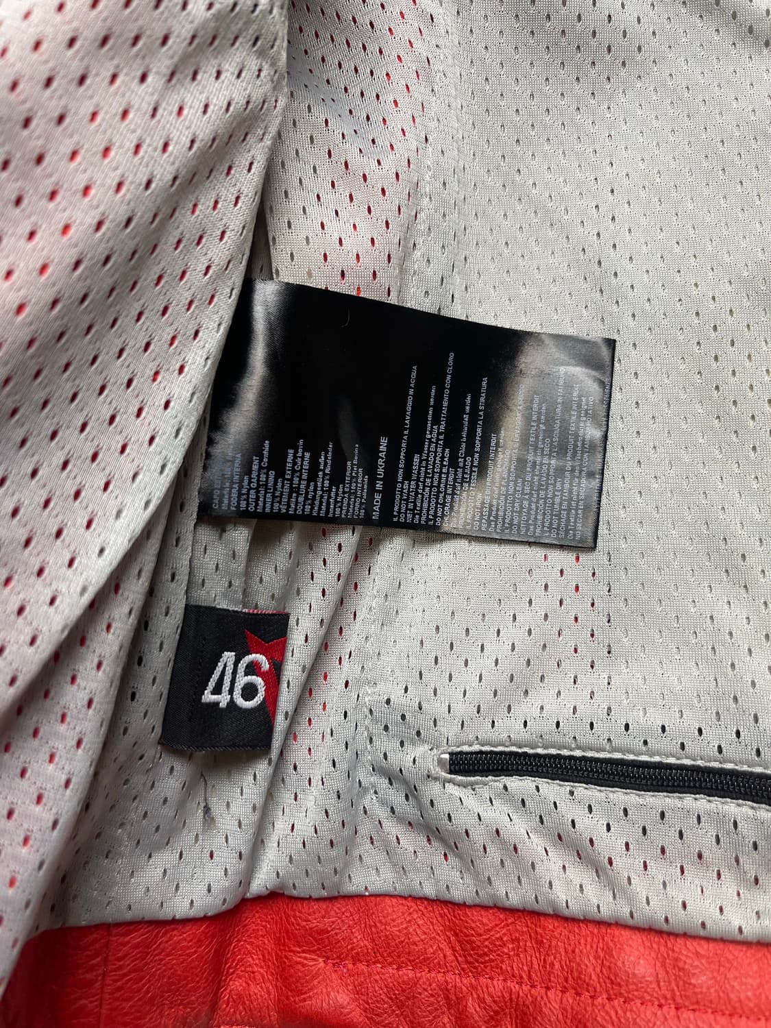 [46] 다이네즈 로라 RED 가죽자켓 상품이미지7