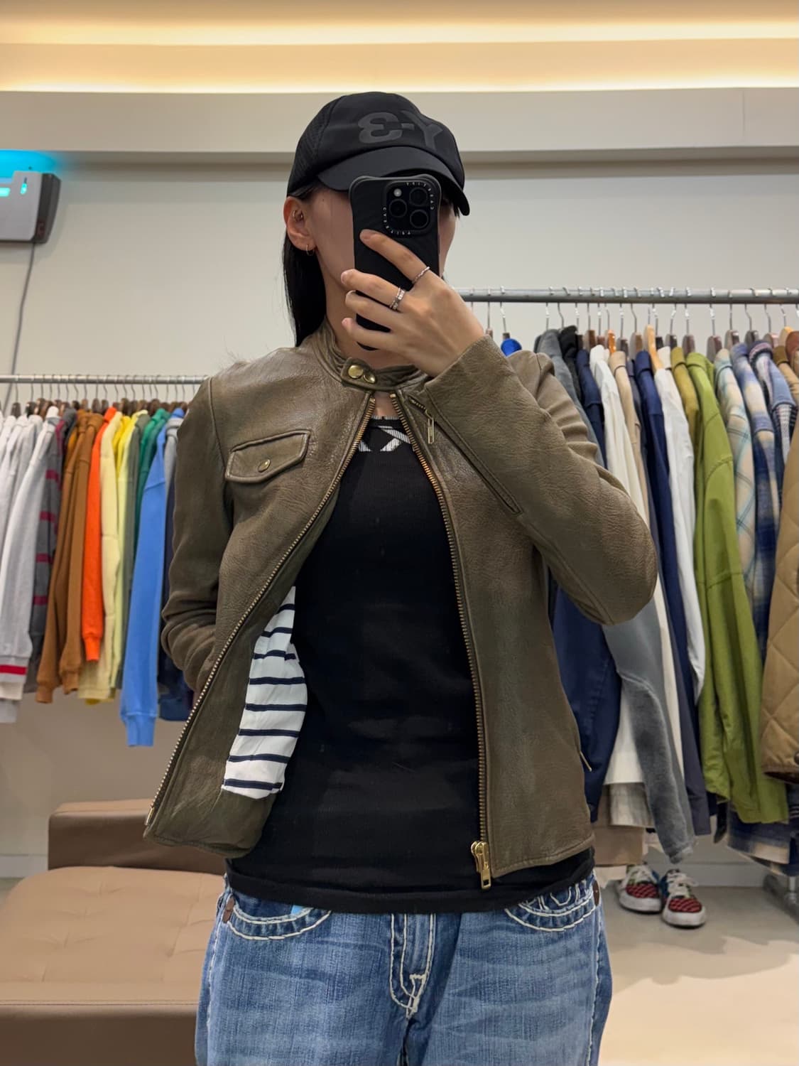 띠어리 램스킨 라이더 자켓 상품이미지7