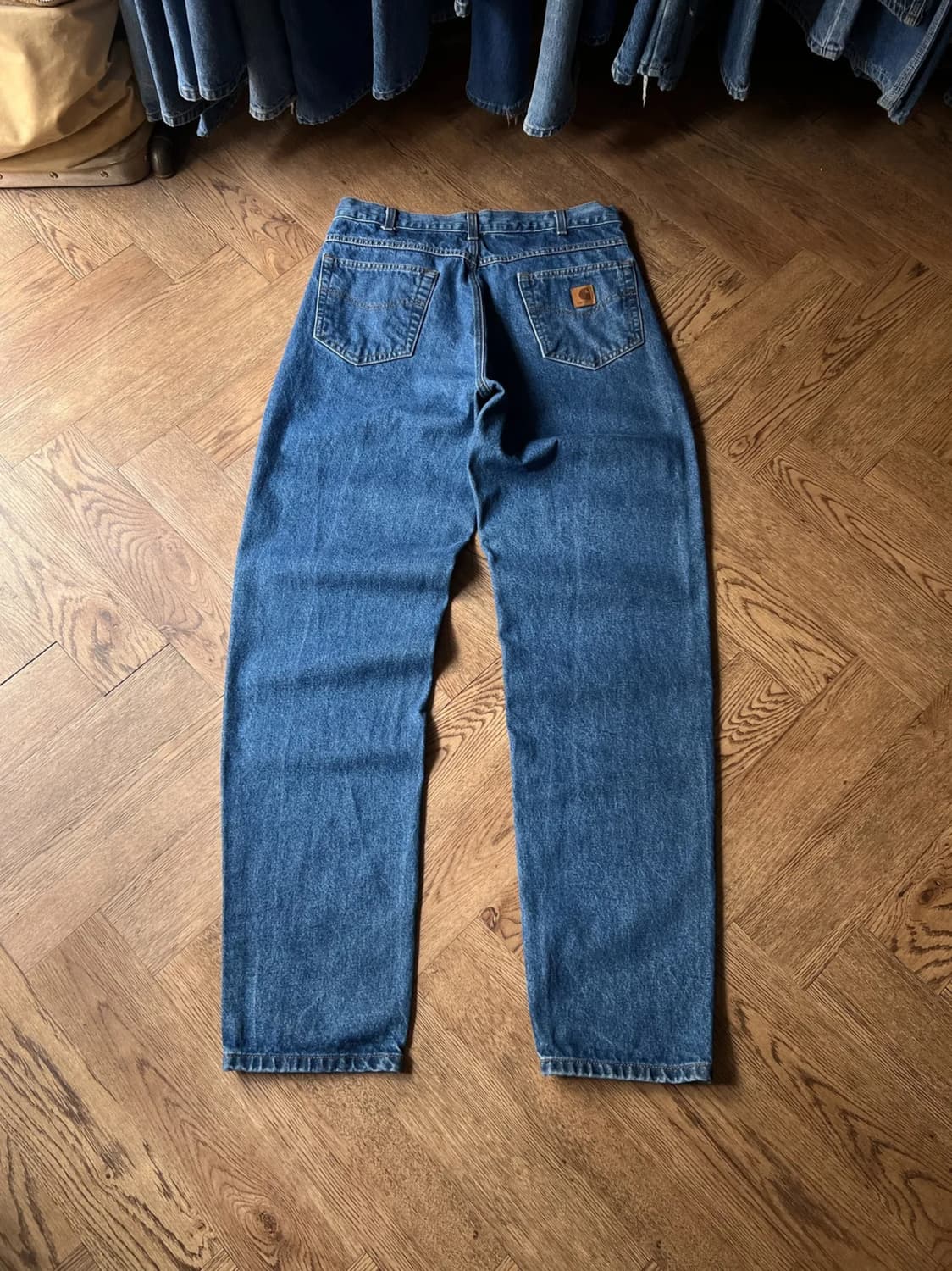 [36]칼하트 USA 미디엄블루 워크 데님 팬츠 상품이미지1