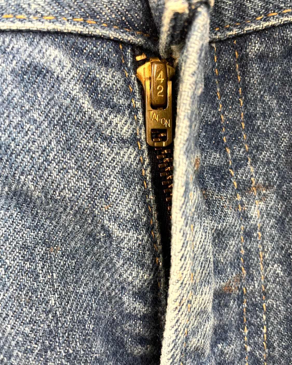 [38] 70s 리바이스 517 레더 패치 데님 팬츠 상품이미지6