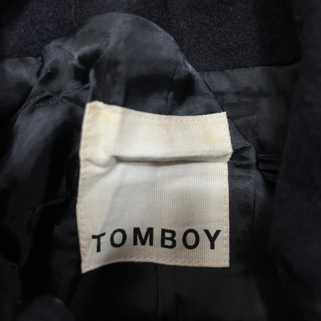 스튜디오 톰보이 여성 롱 싱글코트 [블랙] 80-90-160 상품이미지4