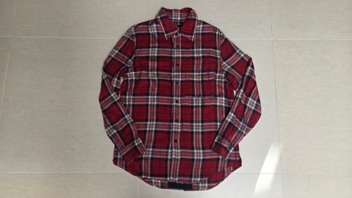 시스템 옴므  레드 타탄 체크 셔츠 상품이미지2