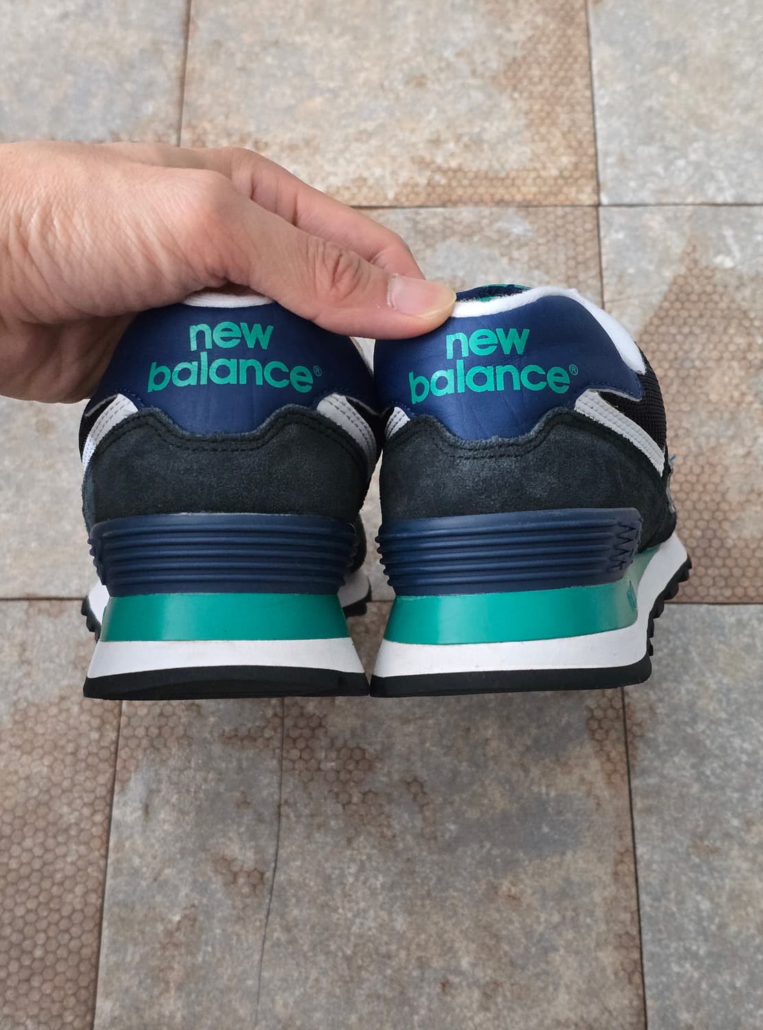 (255)뉴발란스 574 네이비 그린 상품이미지8