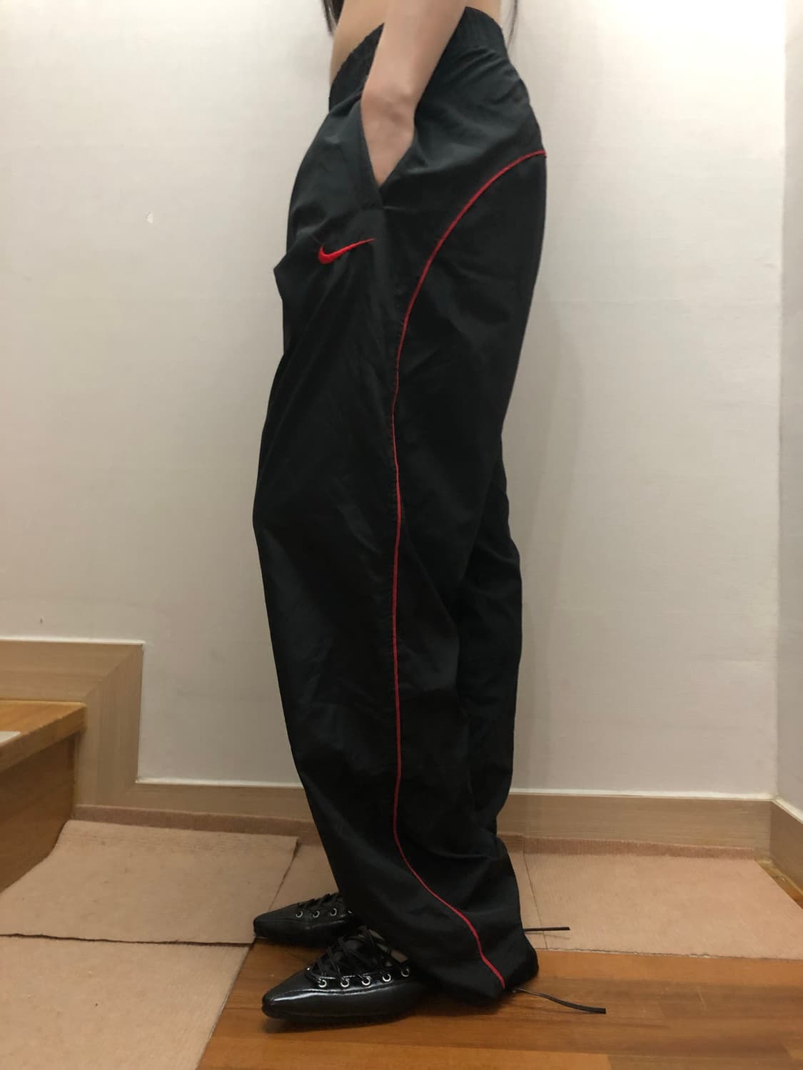 빈티지 나이키 블랙 트레이닝 팬츠 상품이미지1