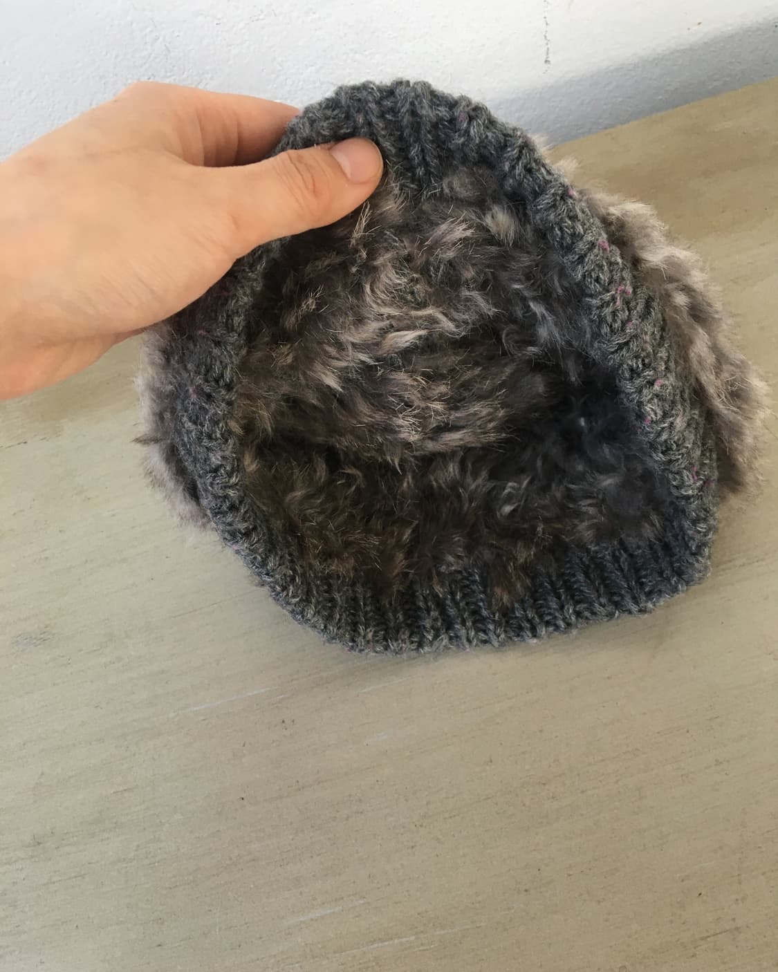 rabbit fur knit beanie 상품이미지5