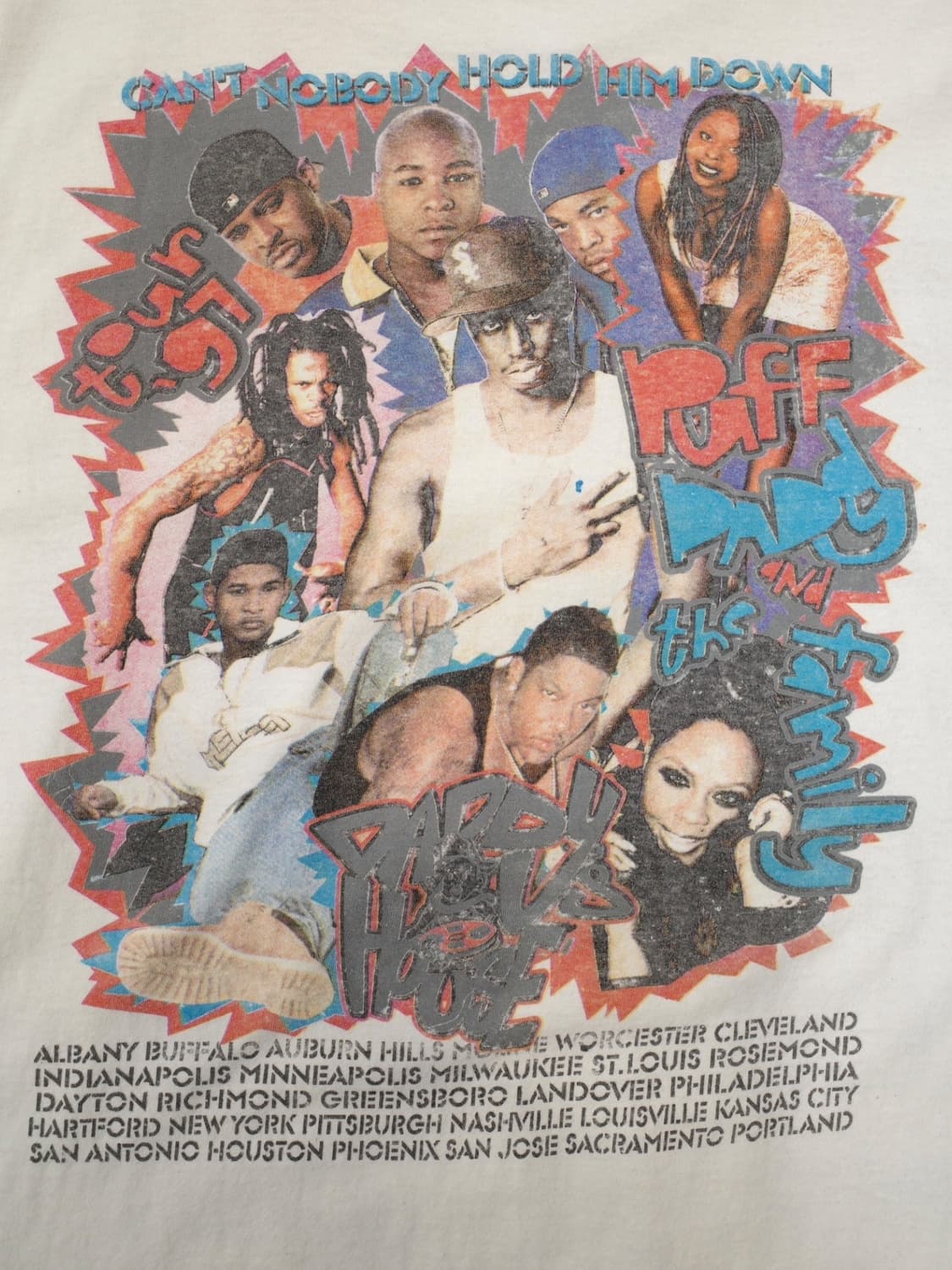 90’s 퍼프 대디 부틀렉 투어 티셔츠 상품이미지4