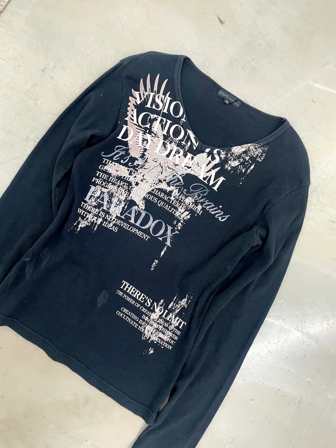 Lettering y2k Printing long Sleeve T 상품이미지3