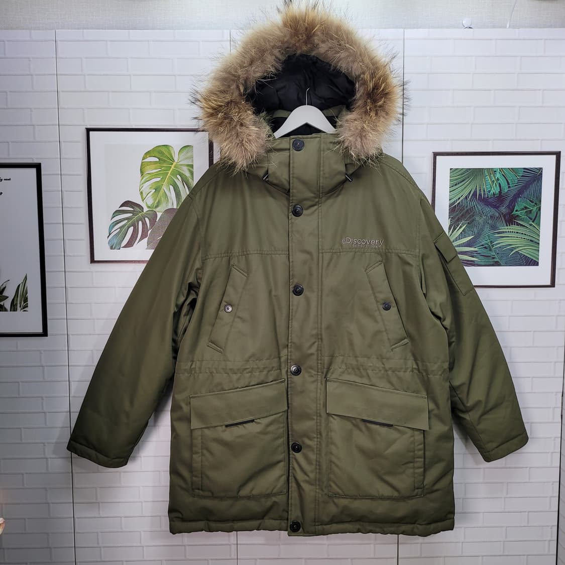 디스커버리 익스페디션 마젤란 카기색 오리털 패딩 자켓 110사이즈 상품이미지4