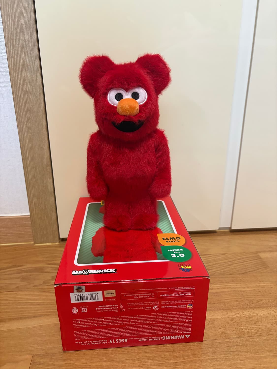 베어브릭 세서미 스트릿 엘모 코스튬 버전 2 400% 상품이미지1