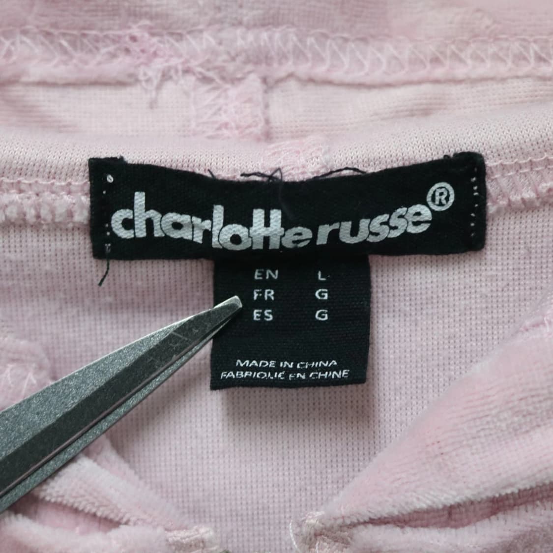 CHARLOTTE RUSSE 벨벳 크롭 가디건 60543 상품이미지6