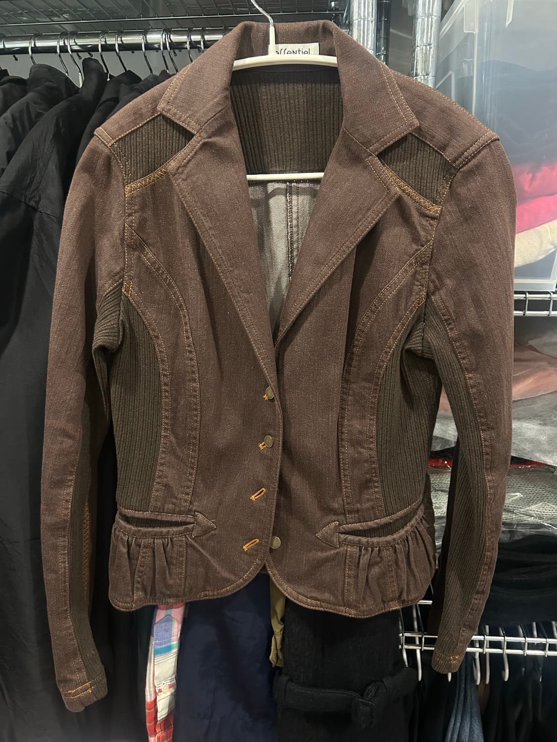 Essentiel HIROKO BIS 히로코 비스 브라운데님 자켓 상품이미지1