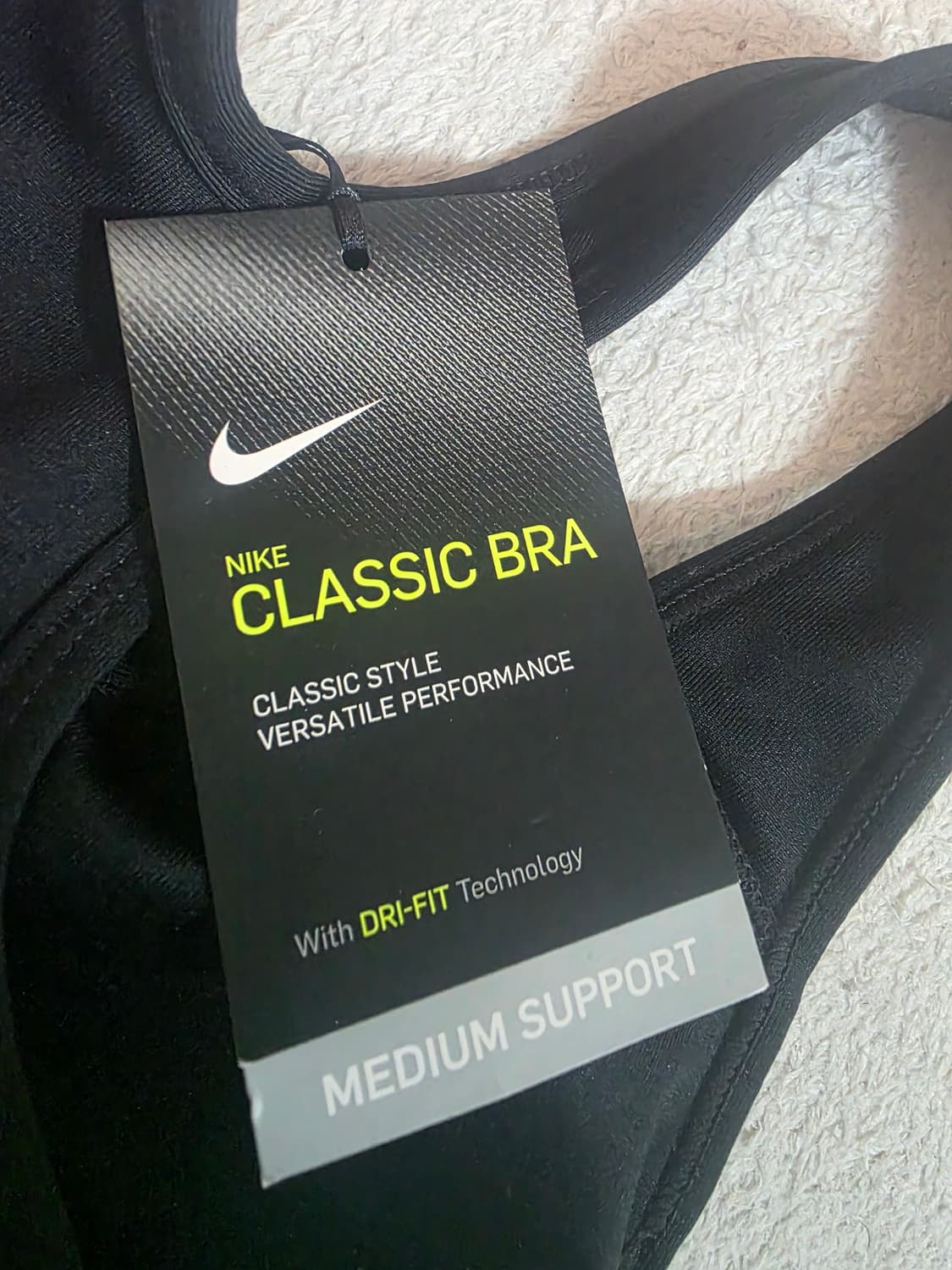 나이키 클래식 스포츠 브라 블랙 S 새상품 상품이미지3