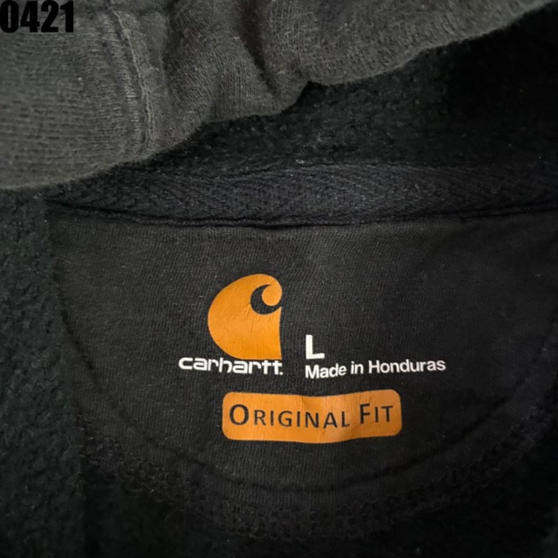 칼하트 블랙 후드티 L 상품이미지2