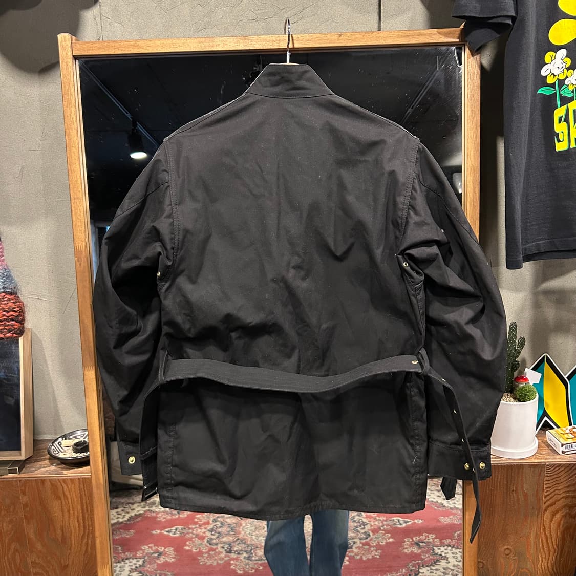 M) 바버 인터내셔널 블랙 왁스 자켓 정품 상품이미지6