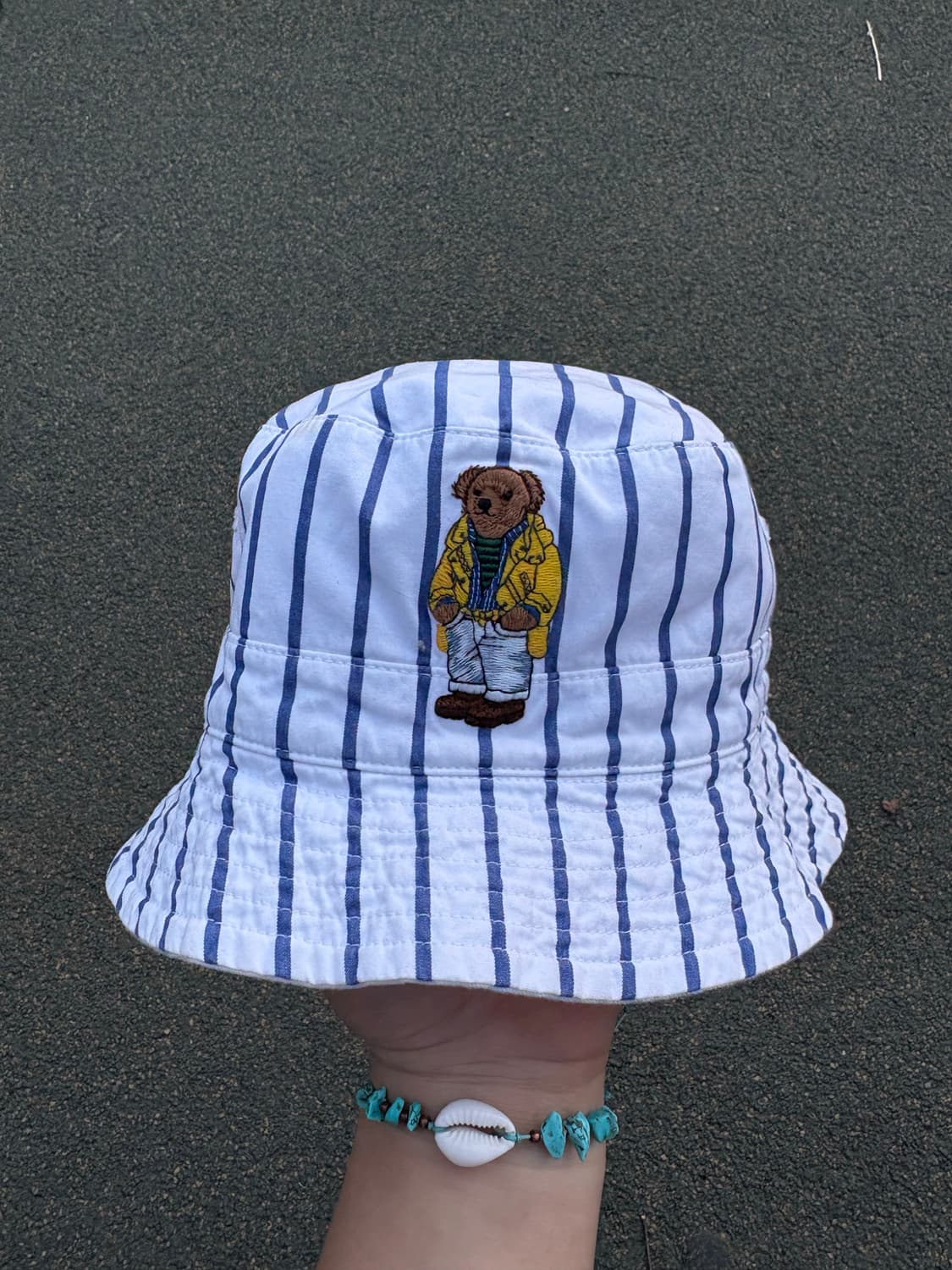 폴로 랄프로렌 리버시블 베어 크레스트 버킷햇 상품이미지2