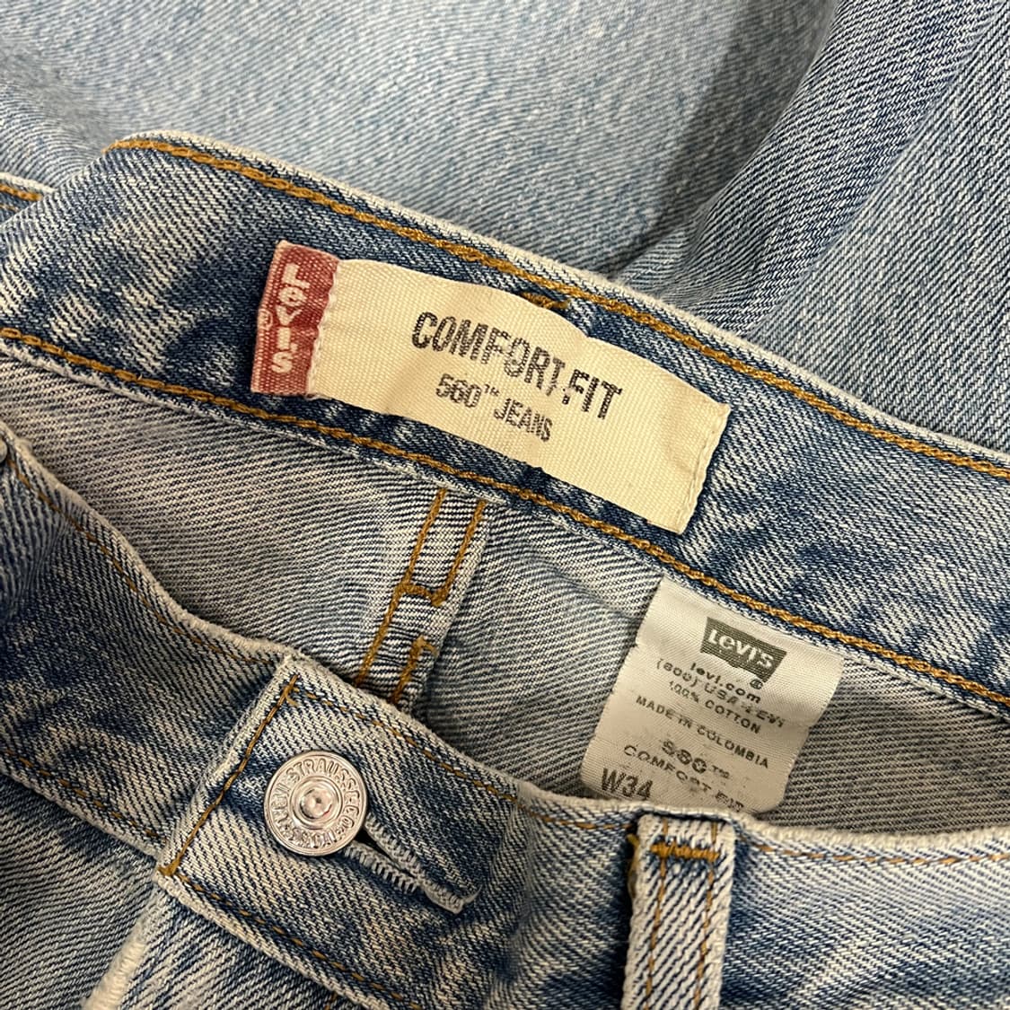 00s 리바이스 560 컴포트핏 블랭크탭 데님 팬츠 청바지 34 상품이미지5