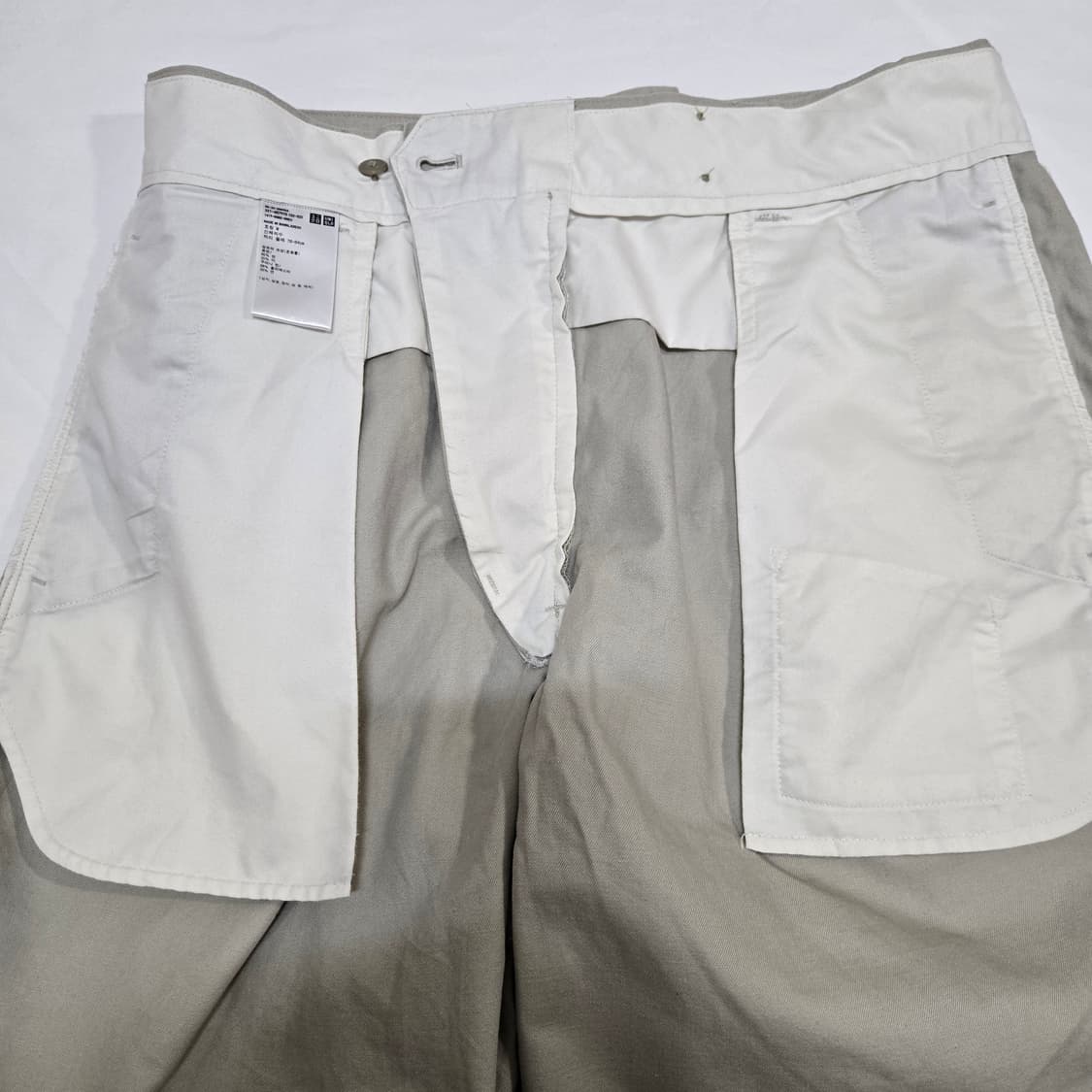 유니클로U 와이드핏턱치노쇼트팬츠  상품이미지6