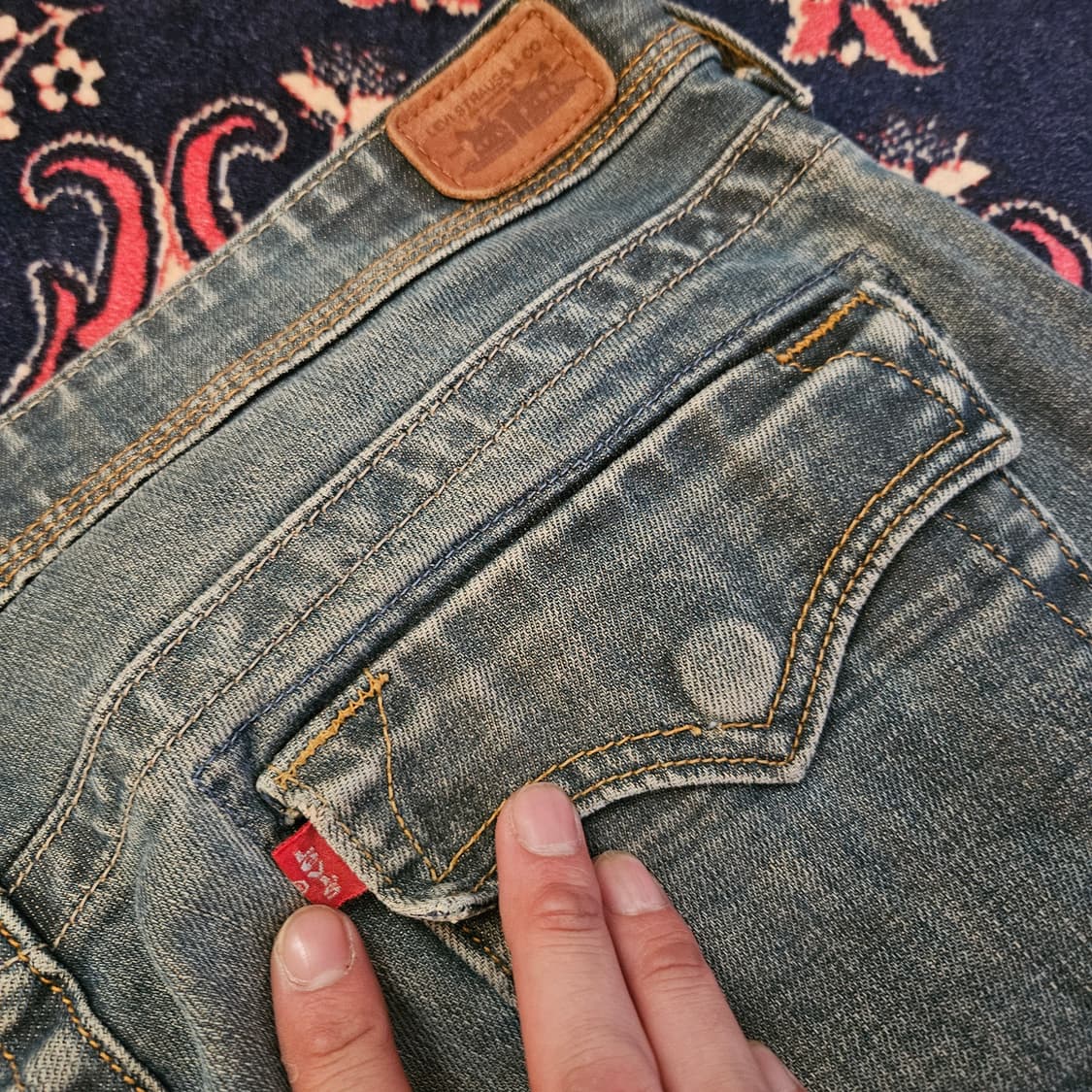 리바이스(Levis) 빈티지 컬렉션 빽 포켓 스트레이트 데님팬츠 상품이미지5