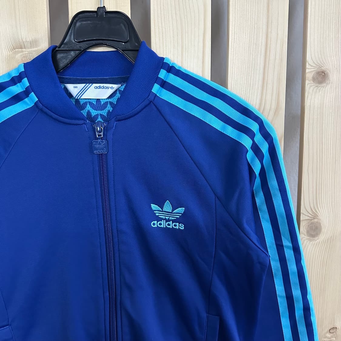 (S) 아디다스 슈퍼걸 스카이블루라인 블루 져지 트랙탑 상품이미지4