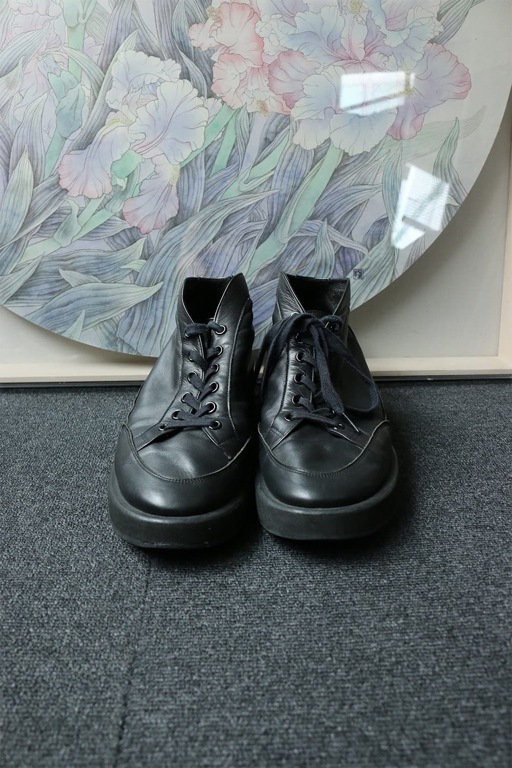 라드 뮤지션 블랙 레더 스니커즈  상품이미지4