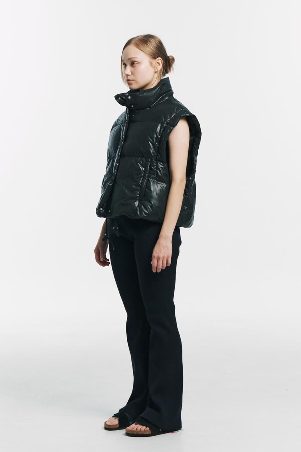 투웨이 푸퍼 패딩 블랙 상품이미지4