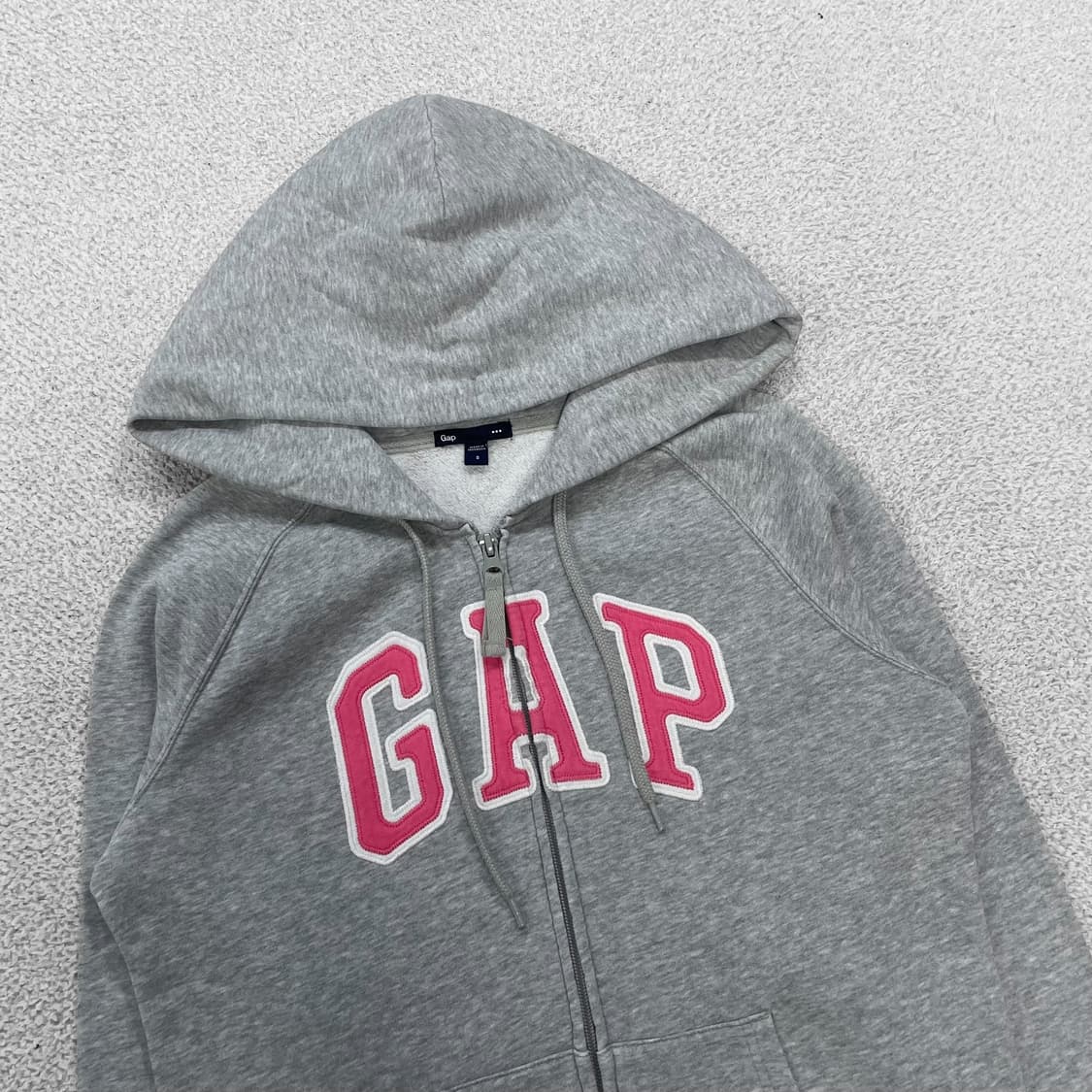 Gap 스펠 로고 후드집업 그레이 상품이미지3