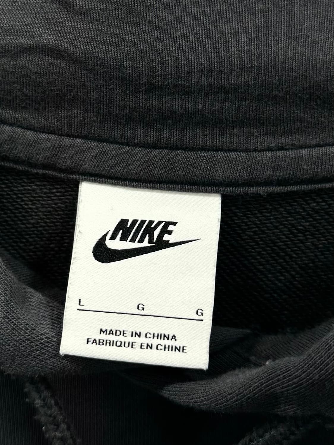 나이키 다크그레이 컬러백 프린팅 후드 L 상품이미지5