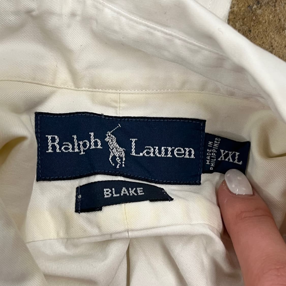 [정품/XXL] 폴로 랄프로렌 화이트 셔츠 남방 b10 상품이미지6