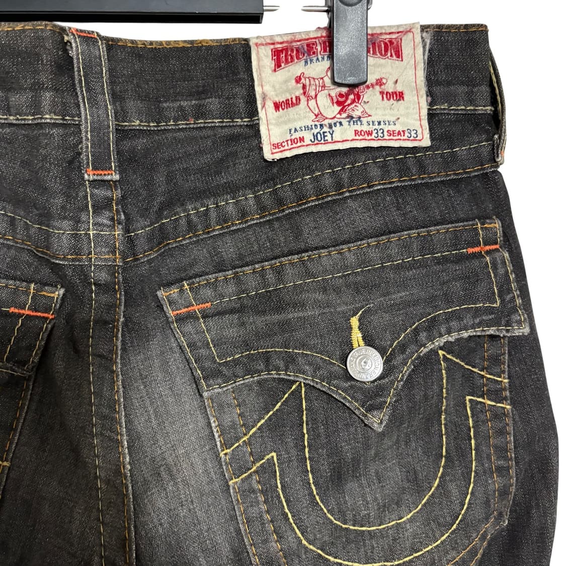 트루릴리젼 joey 흑청 부츠컷 벨바텀 플레어진 33 상품이미지5