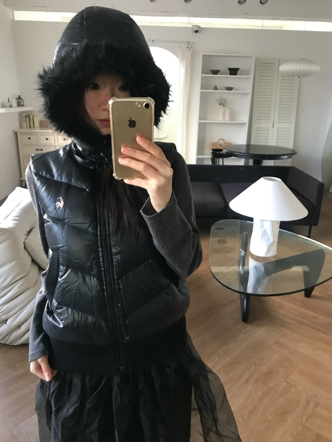 vintage padded vest 상품이미지1