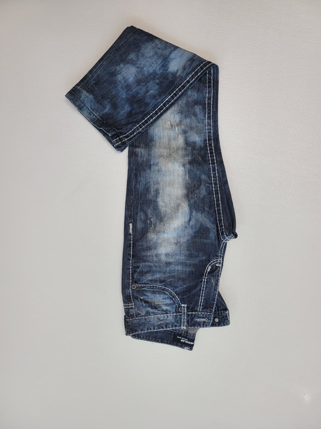 폴햄 POLHAM 남자 워싱 청바지 32 다크네이비 상품이미지2