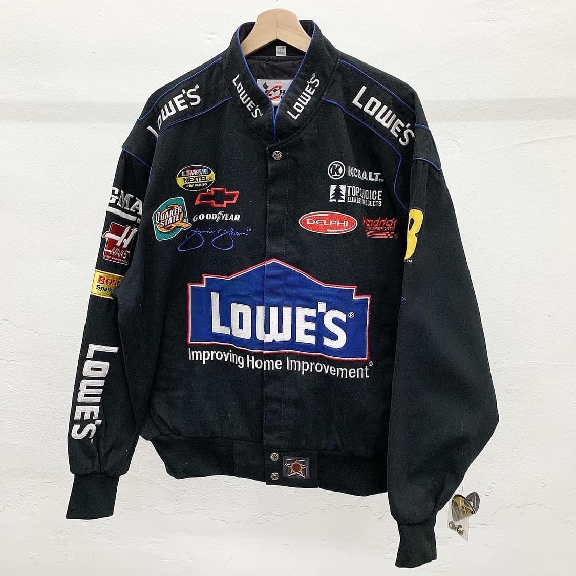 하세 어센틱 블랙 로위스 와펜 레이싱 자켓 상품이미지1