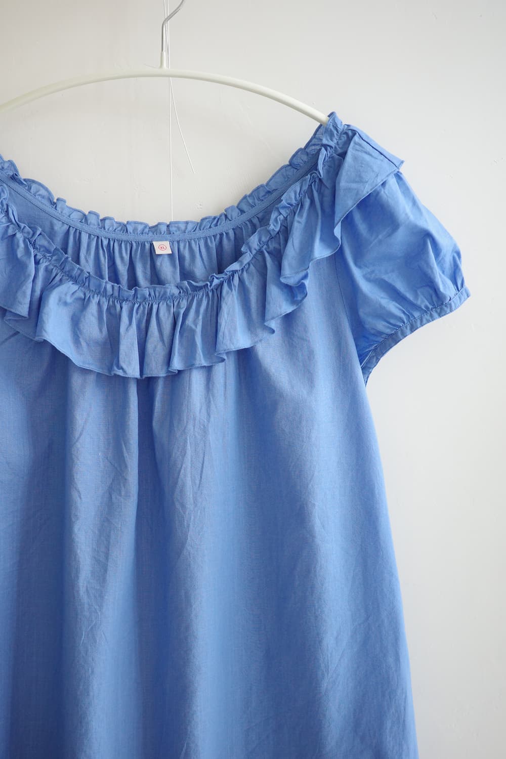  Uniqlo sky blue frill blouse 상품이미지6