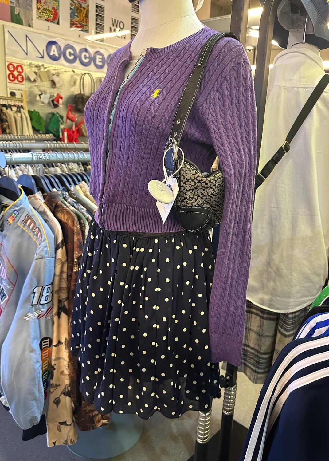 COACH 코치 블랙 스티치숄더백 상품이미지6