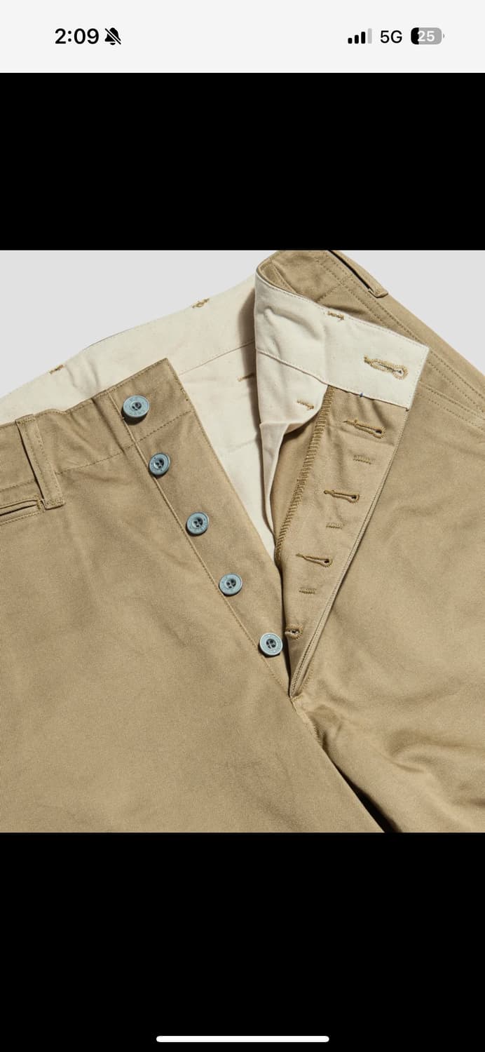 (31) 1942 US Army Chino Trousers Khaki 상품이미지1