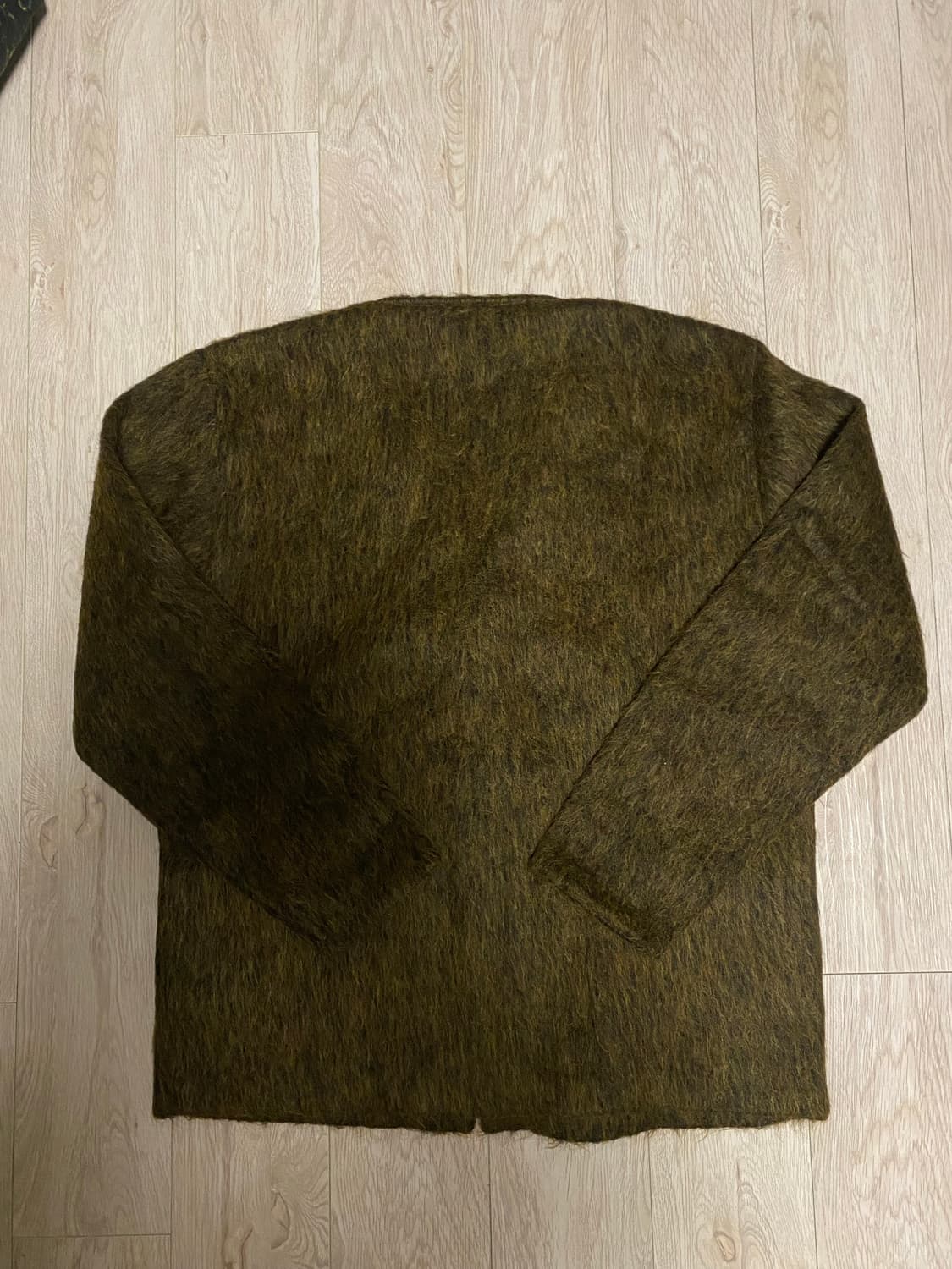 아워레가시 모헤어 가디건 올리브 상품이미지3