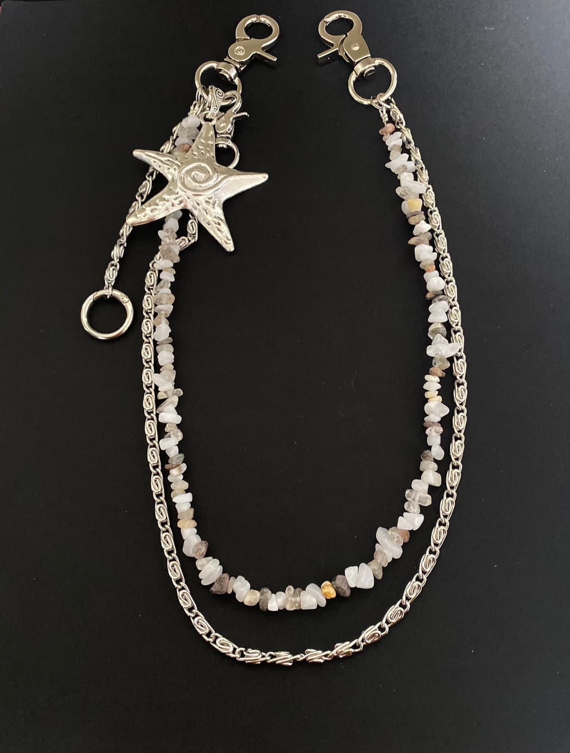 롱&숏 칩스톤 레이어드 체인 상품이미지2