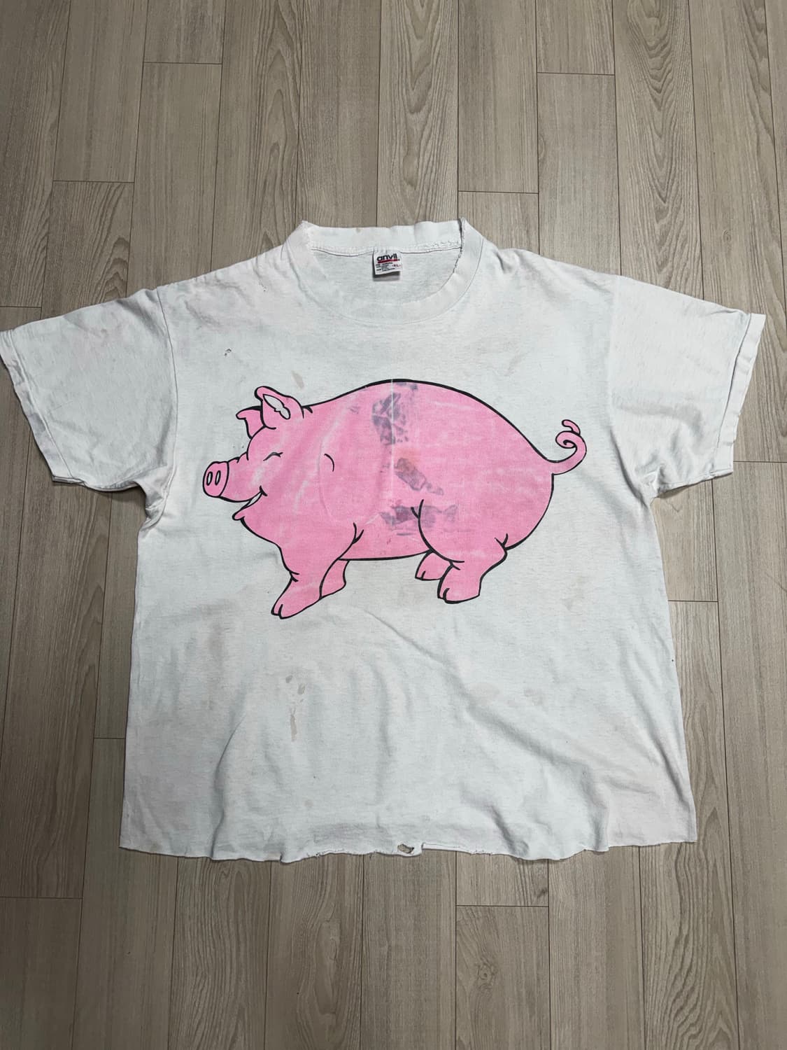 빈티지 피그 티셔츠 상품이미지1
