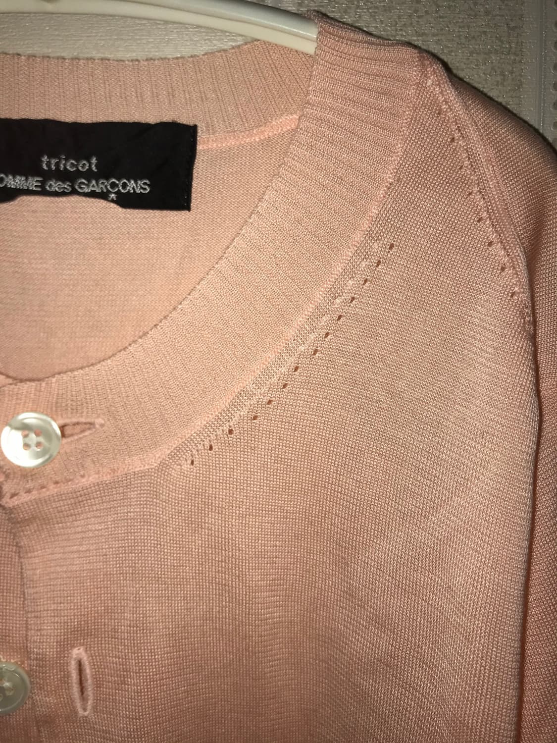 Comme des garcons tricot salmon cardigan 상품이미지2