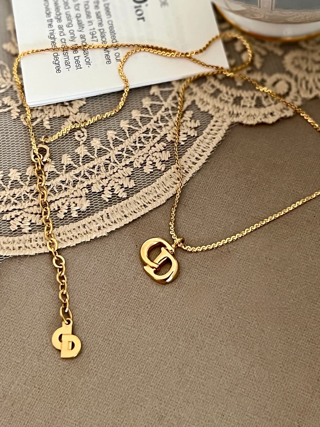 디올 CD로고 목걸이 / 정품감정,케어  상품이미지1