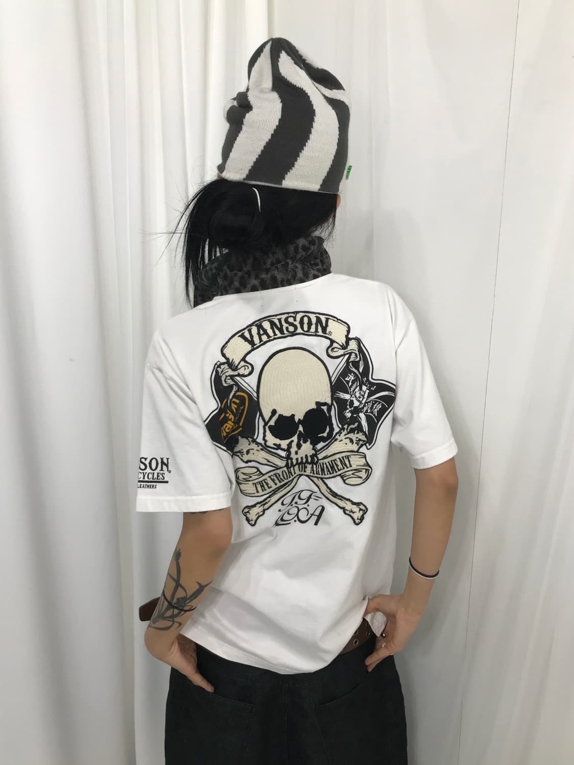 ☠️ 밴슨 스컬 자수패치 피케 반팔 티셔츠 ☠️ 상품이미지3