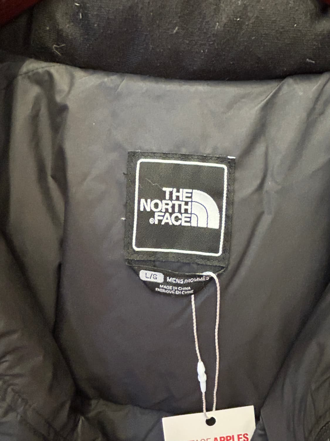 노스페이스 투톤 다운 패딩 블랙 그레이 상품이미지4