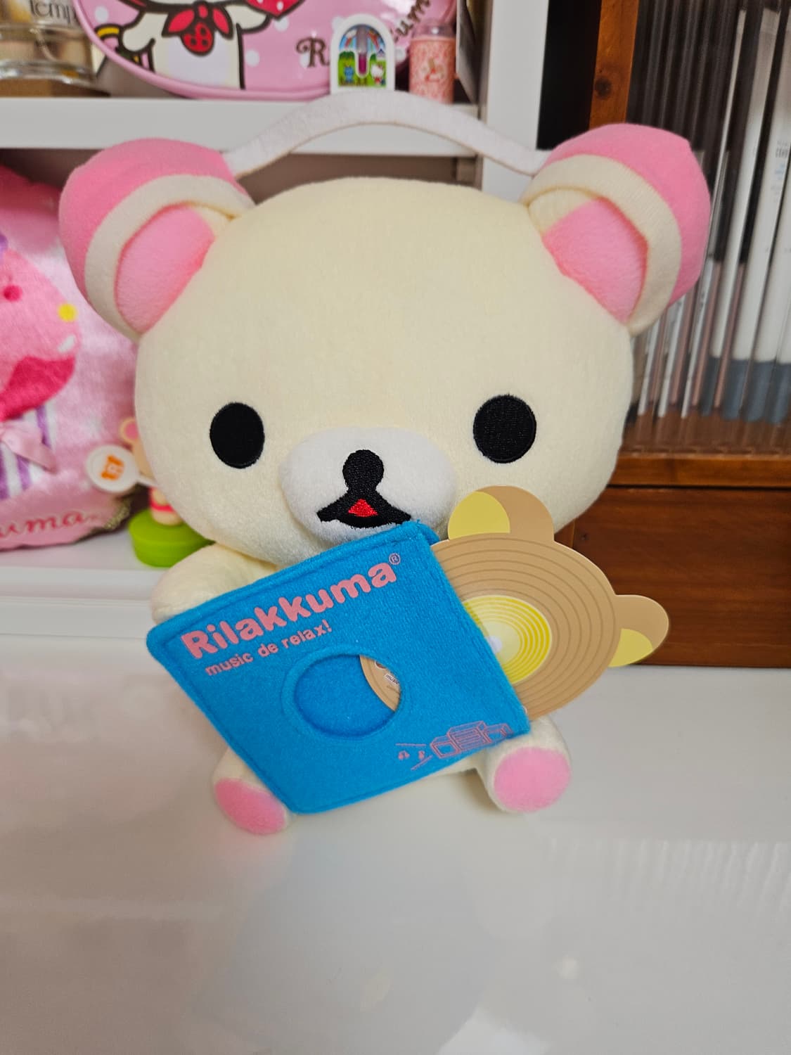 고전 코리락쿠마 뮤직 2007년 핑크헤드셋 인형 상품이미지1