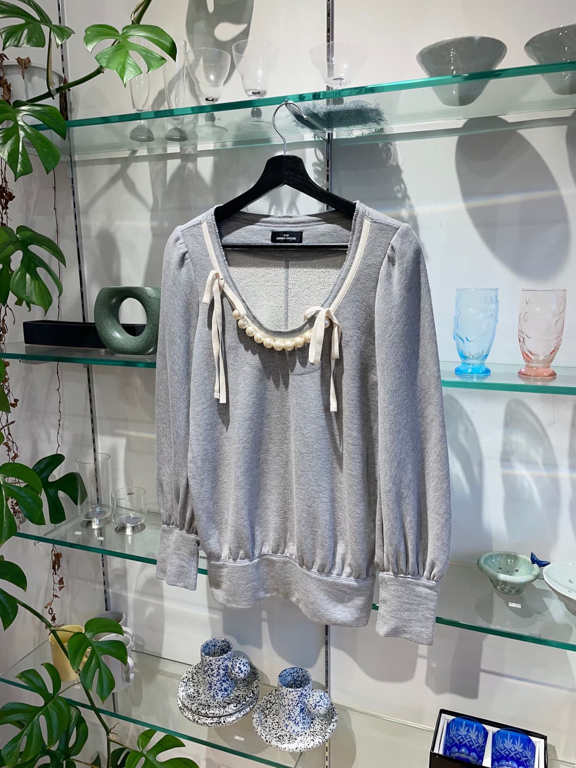 08AW 꼼데가르송 트리콧 puff long-sleeve 상품이미지5