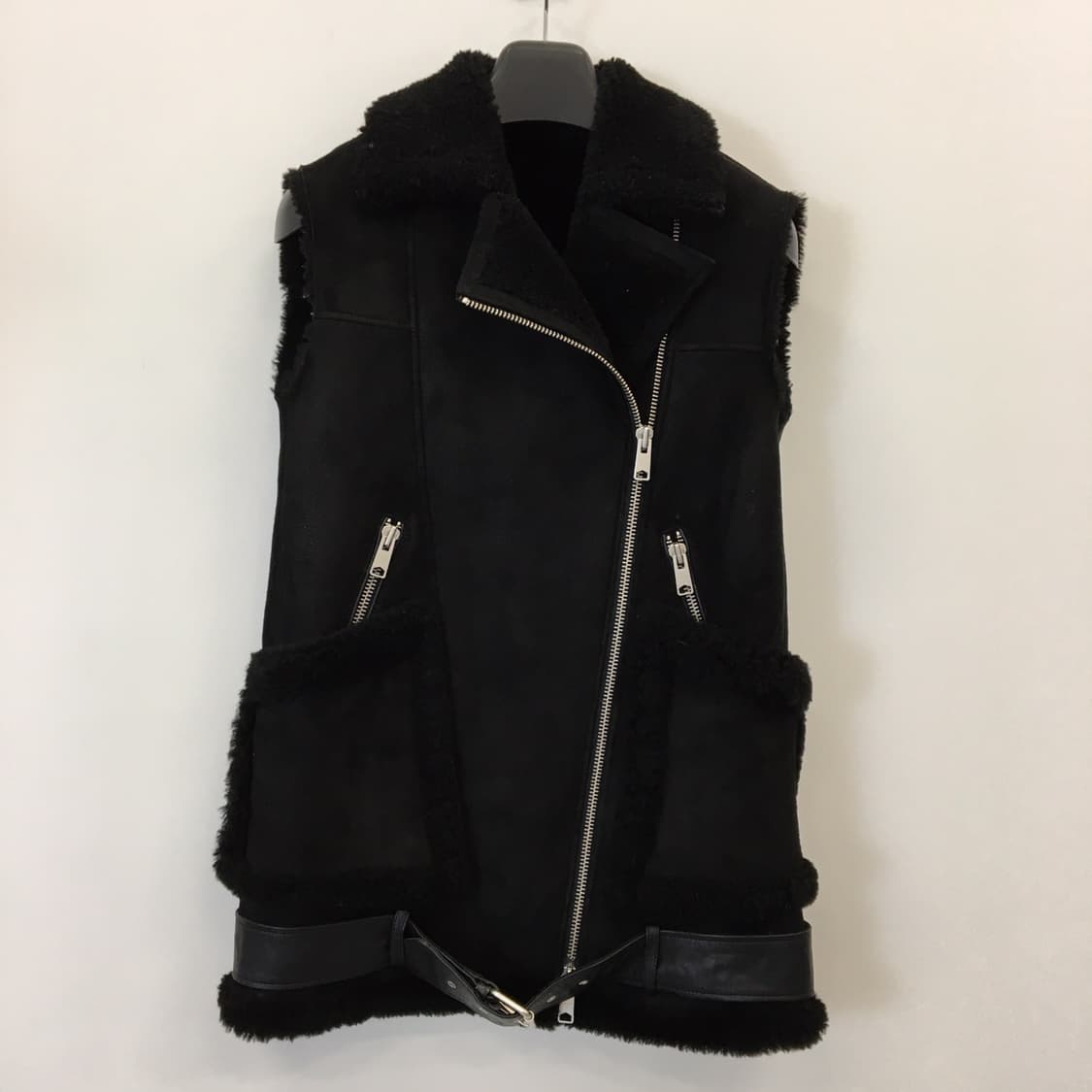 올세인츠 쉽스킨 양가죽100% 무스탕조끼 여성 55  상품이미지1