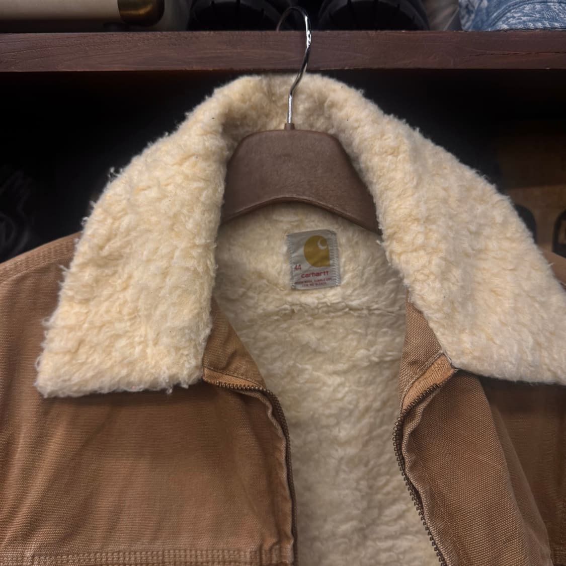 70s Carhartt 칼하트 투포켓 쉐르파 트러커 자켓 / 퍼 워크 상품이미지7