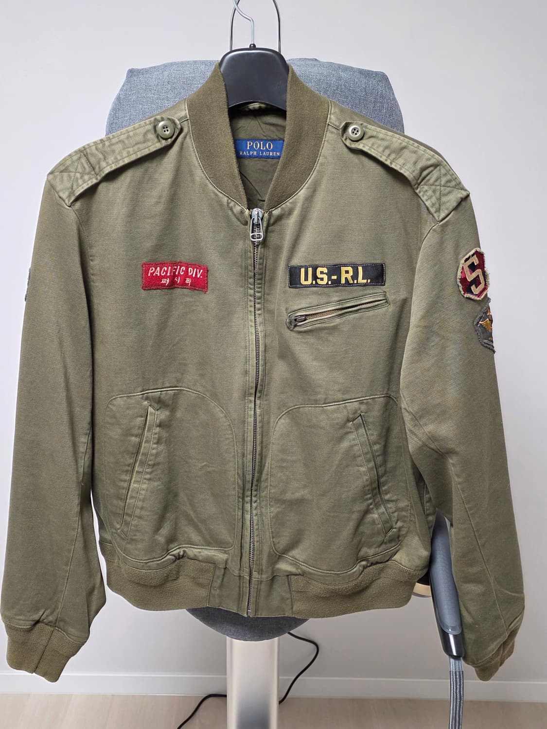 랄프로렌 새틴 플라이트 재킷 L사이즈 상품이미지1