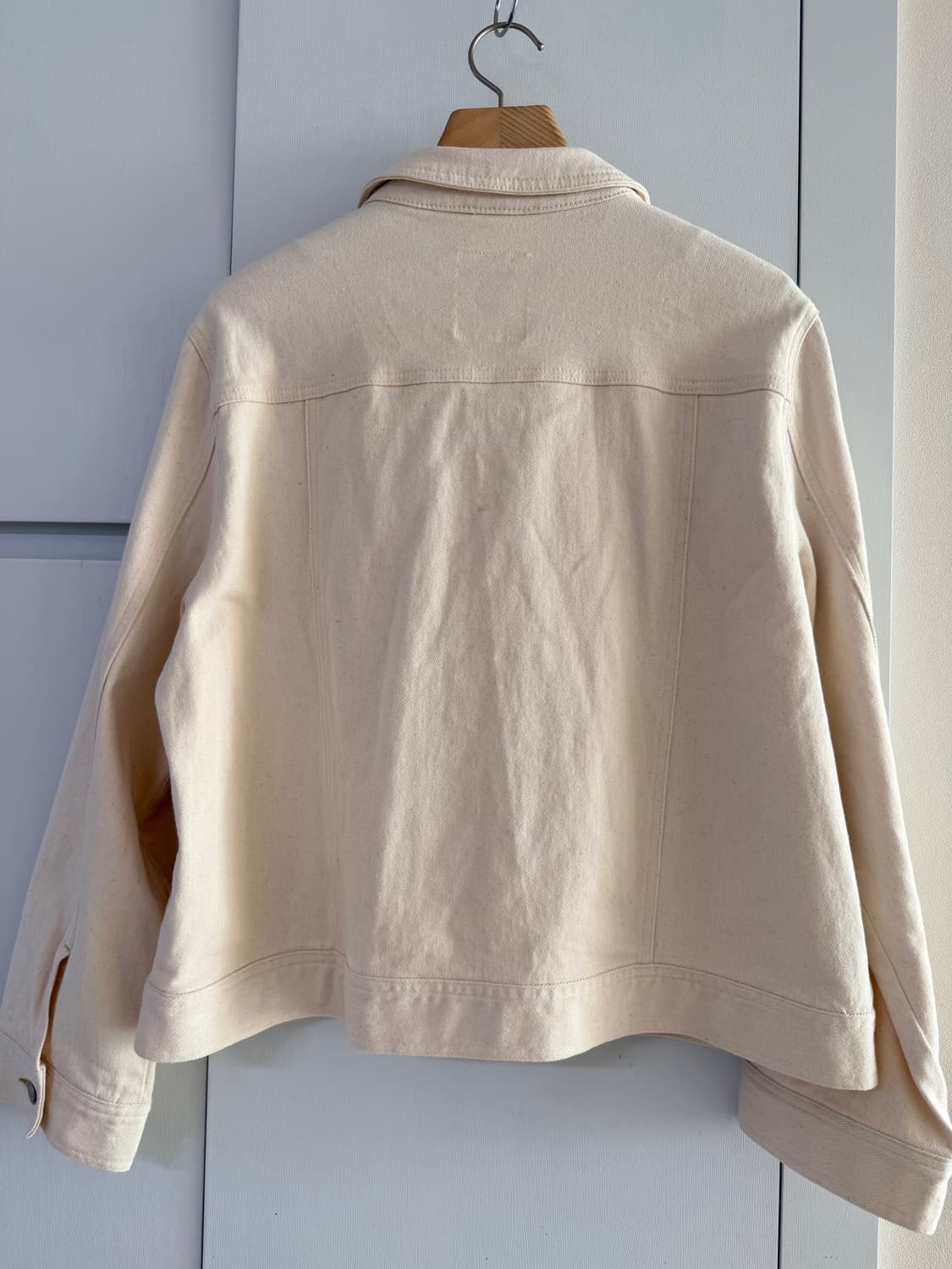 오트밀 데님 자켓 상품이미지5